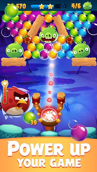 Angry Birds POP Bubble Shooter (Энгри Брдс ПОП Бабл Шутер)  [МОД Mega Pack] Screenshot 4