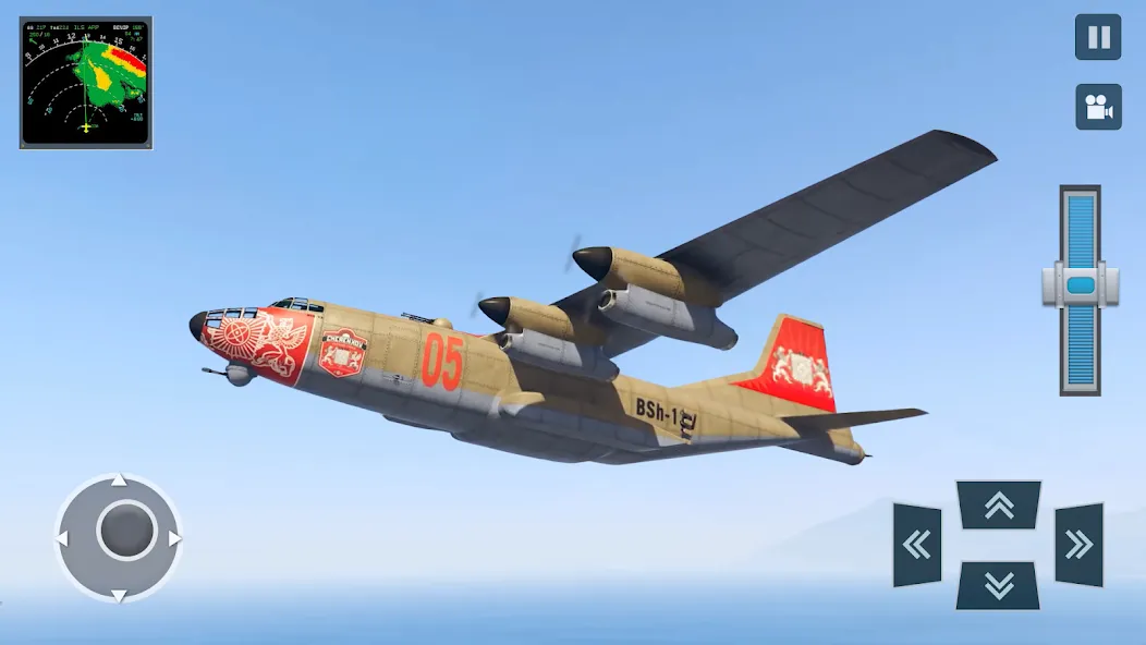 Real Plane Flying Simulator  [МОД Бесконечные деньги] Screenshot 2