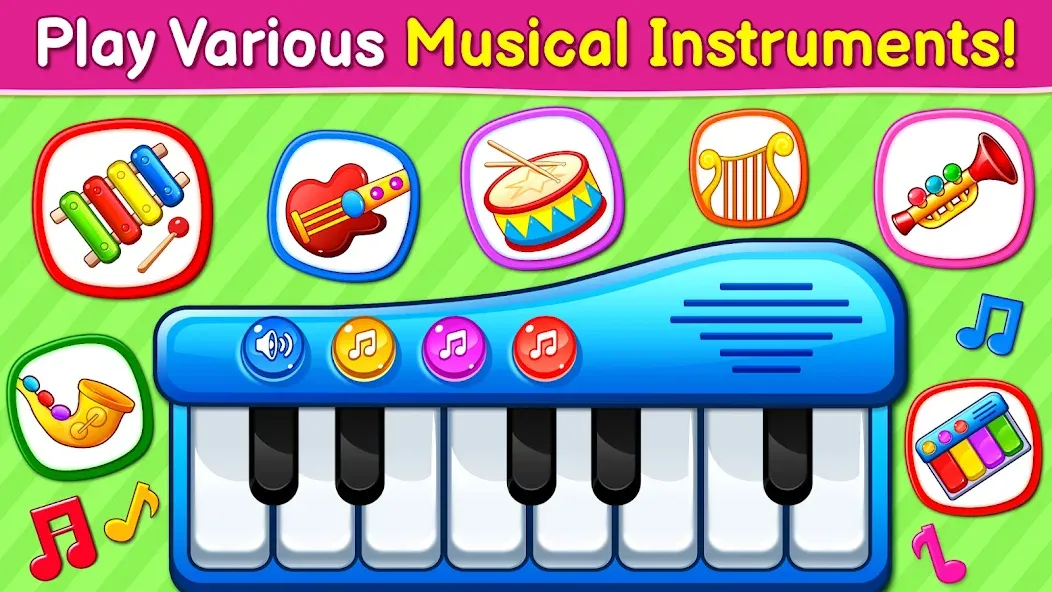 Baby Games: Piano & Baby Phone (Бейби Геймс)  [МОД Menu] Screenshot 2