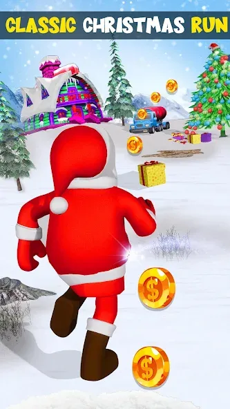 Xmas Santa Surfer Running Game (Ксмас Санта Серфер Раннинг Гейм)  [МОД Menu] Screenshot 5