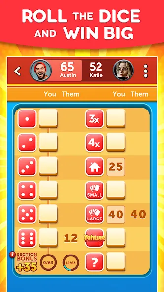 YAHTZEE With Buddies Dice Game (ЯХТЗИ с друзьями)  [МОД Бесконечные монеты] Screenshot 1