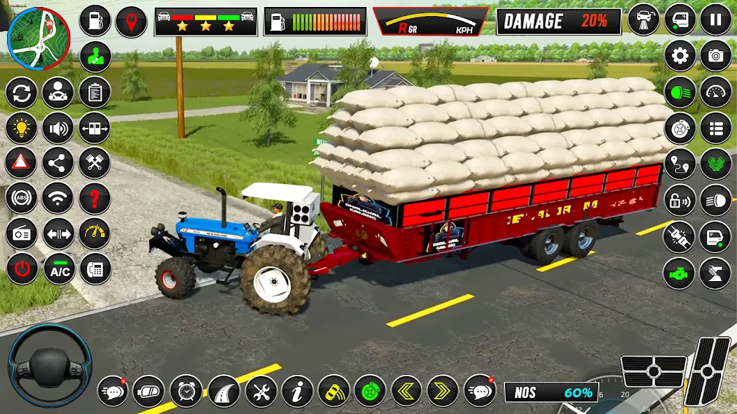 Indian Tractor Simulator Games  [МОД Бесконечные монеты] Screenshot 3