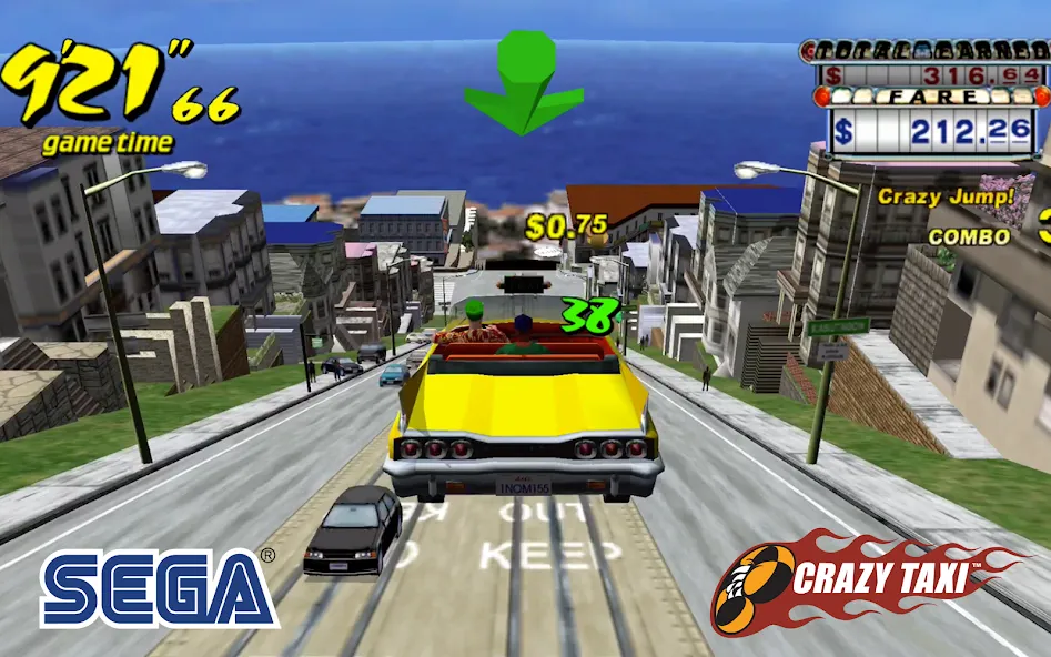 Crazy Taxi Classic (Крейзи Такси Классик)  [МОД Все открыто] Screenshot 4