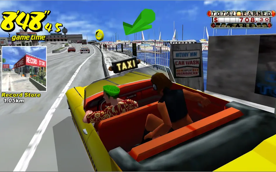 Crazy Taxi Classic (Крейзи Такси Классик)  [МОД Все открыто] Screenshot 5