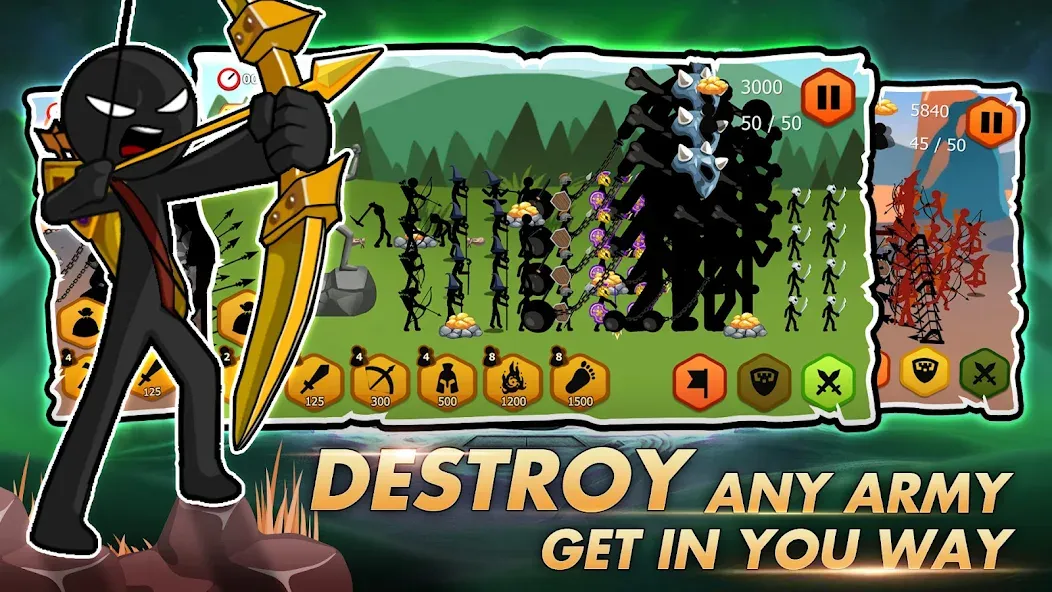 Stick Dynasty (Стритмен Баттл Уор)  [МОД Mega Pack] Screenshot 1