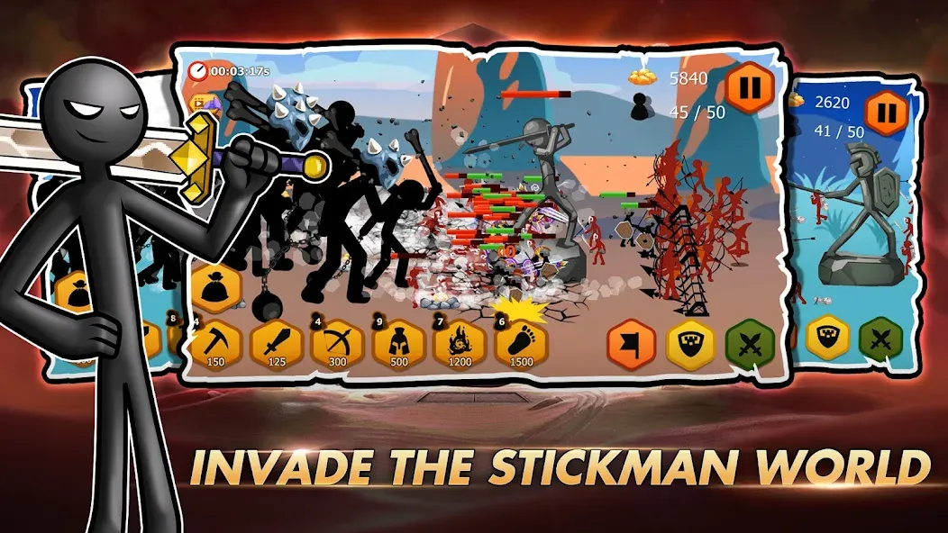 Stick Dynasty (Стритмен Баттл Уор)  [МОД Mega Pack] Screenshot 3