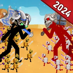 Скачать взломанную Stick Dynasty (Стритмен Баттл Уор)  [МОД Mega Pack] - стабильная версия apk на Андроид