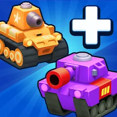 Взломанная Merge Tanks - Battle Game (Мердж Танкс)  [МОД Menu] - стабильная версия apk на Андроид