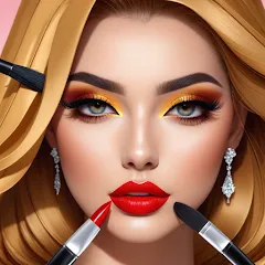 Скачать взломанную Fashion Artist: Makeup Game  [МОД Много денег] - стабильная версия apk на Андроид