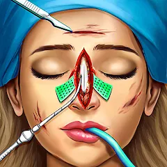 Взломанная Surgery Simulator Doctor Game  [МОД Все открыто] - стабильная версия apk на Андроид