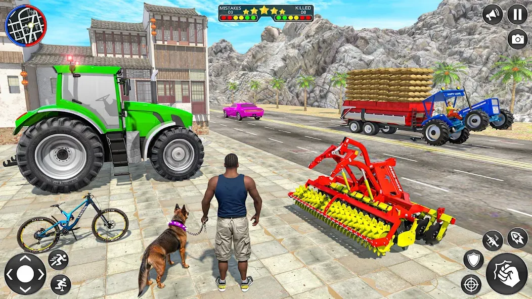 Indian Tractor Driving Game 3D (Фарминг Геймс)  [МОД Menu] Screenshot 1