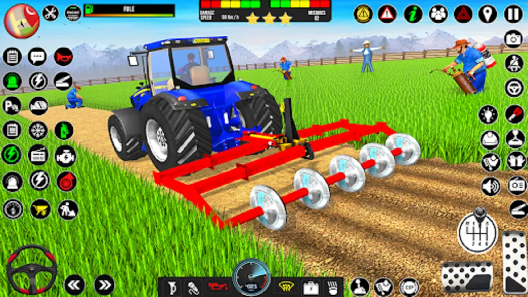 Indian Tractor Driving Game 3D (Фарминг Геймс)  [МОД Menu] Screenshot 2