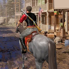 Скачать взломанную West Cowboy - Gunfighter Game (Уэст Ковбой)  [МОД Unlimited Money] - стабильная версия apk на Андроид