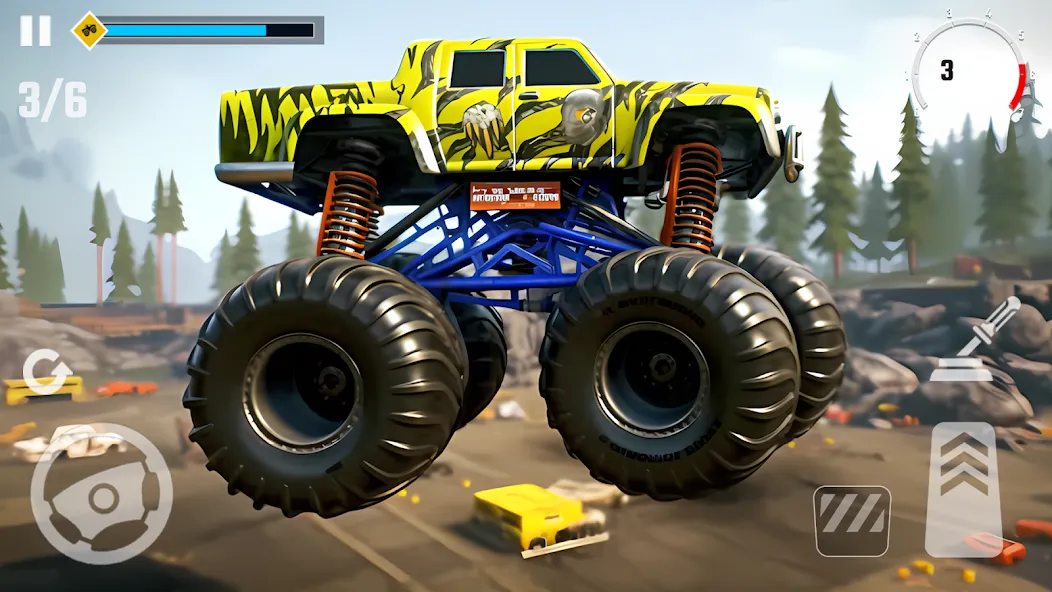 4x4 Monster Truck Racing Games (Монстр Трак Гонки игры)  [МОД Бесконечные монеты] Screenshot 4