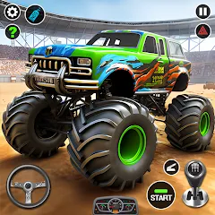 Взломанная 4x4 Monster Truck Racing Games (Монстр Трак Гонки игры)  [МОД Бесконечные монеты] - последняя версия apk на Андроид