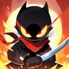 Взломанная Ninja Cat - Idle Arena (Крейзи Ниндзя Кэт)  [МОД Меню] - стабильная версия apk на Андроид