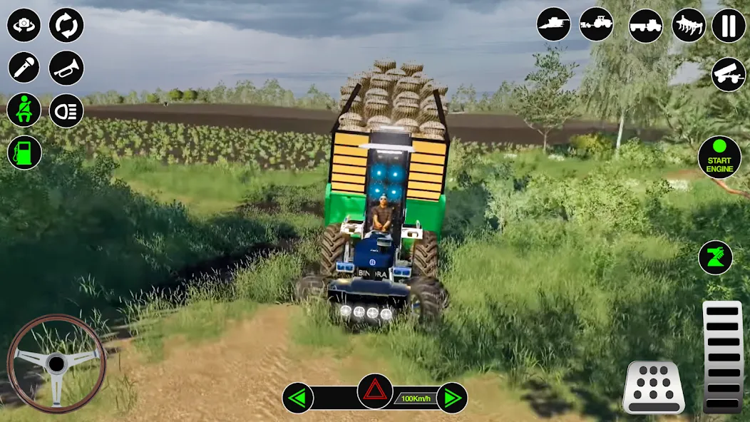 Farming Tractor Simulator Game  [МОД Все открыто] Screenshot 4