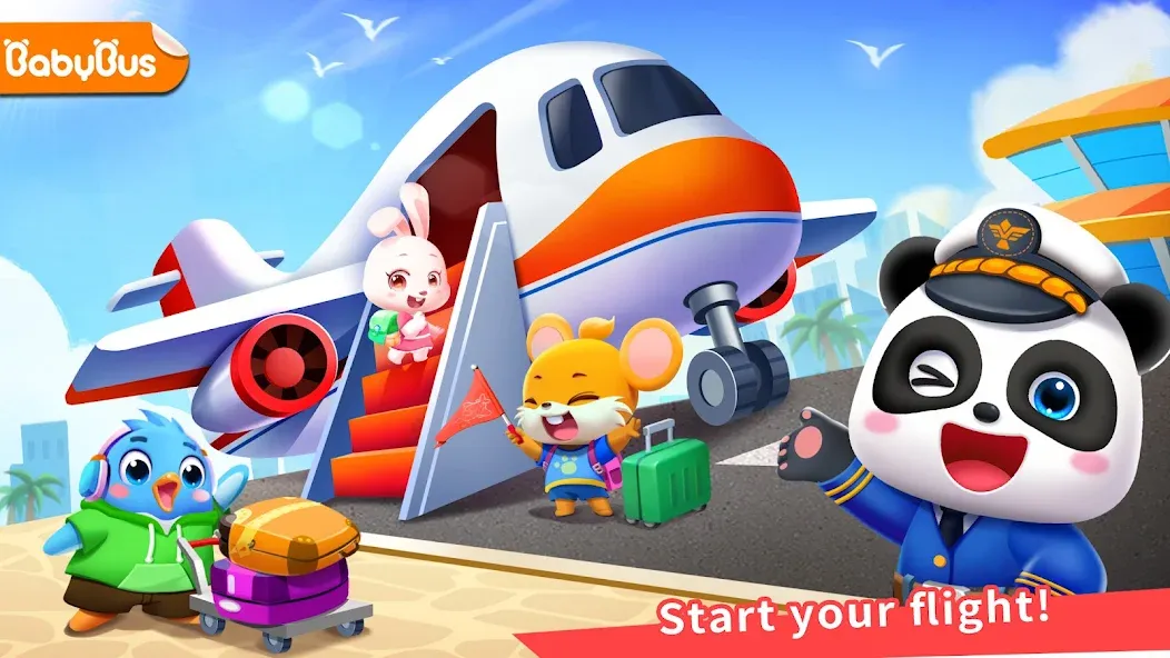 Baby Panda's Airport  [МОД Все открыто] Screenshot 1