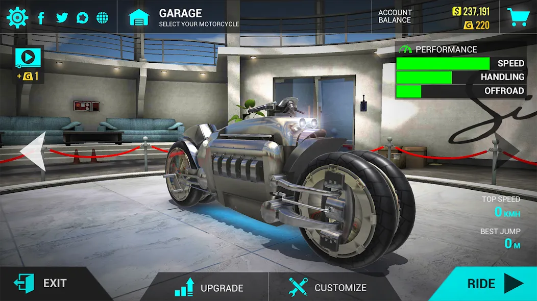 Ultimate Motorcycle Simulator (Ультимативный Мотоциклетный Симулятор)  [МОД Много монет] Screenshot 2