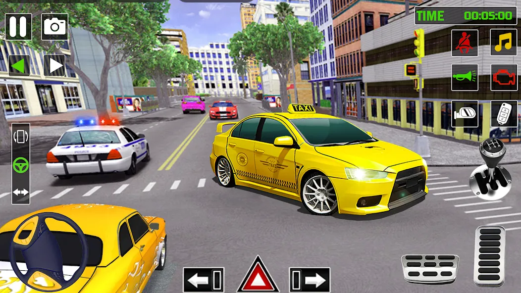 City Taxi Games-Taxi Car Games (Сити Такси Игры)  [МОД Бесконечные монеты] Screenshot 1