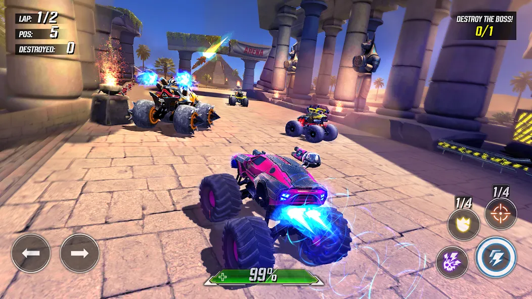 RACE: Rocket Arena Car Extreme (РЕЙС)  [МОД Unlimited Money] Screenshot 5