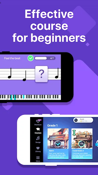 Simpia: Learn Piano Fast (Симпиа)  [МОД Menu] Screenshot 2