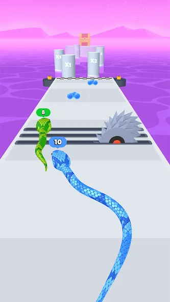 Snake Run Race・3D Running Game (Снейк Ран Рейс)  [МОД Бесконечные монеты] Screenshot 3