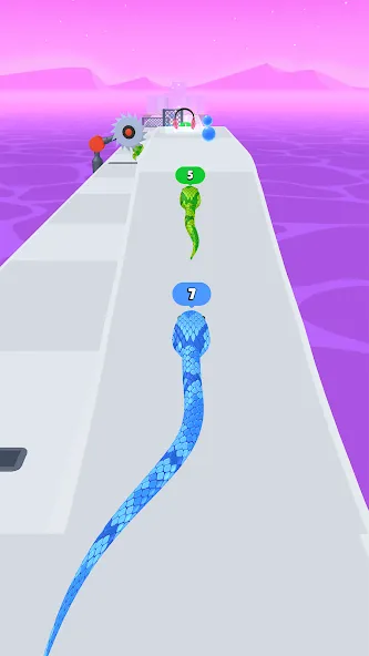 Snake Run Race・3D Running Game (Снейк Ран Рейс)  [МОД Бесконечные монеты] Screenshot 5