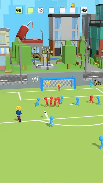 Super Goal: Fun Soccer Game (Супер Гол)  [МОД Много монет] Screenshot 1