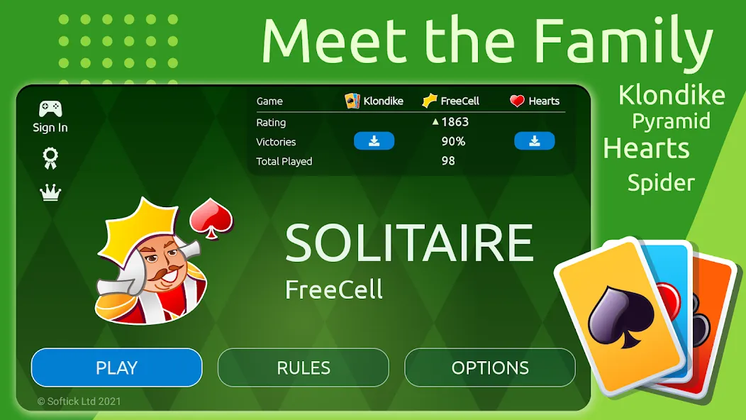 FreeCell  [МОД Unlocked] Screenshot 2