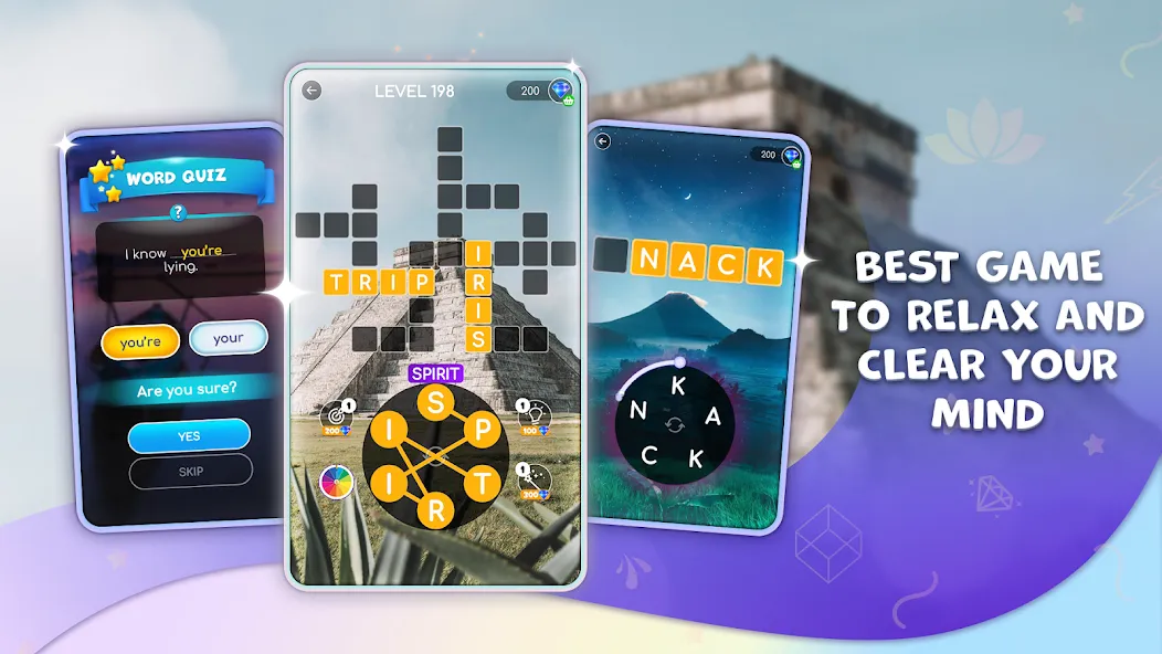 Calming Crosswords Word Puzzle  [МОД Все открыто] Screenshot 2