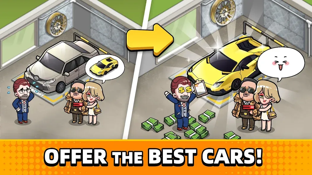 Used Car Tycoon Game (Юзед Кар Тайкун Гейм)  [МОД Бесконечные деньги] Screenshot 4