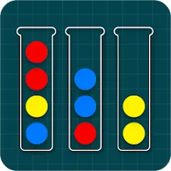 Взломанная Ball Sort Puzzle - Color Games (Балл Сорт Пазл)  [МОД Бесконечные монеты] - полная версия apk на Андроид