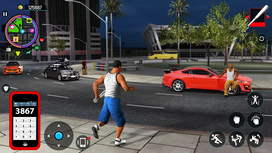 Gangster Mafia City Crime Game  [МОД Меню] Screenshot 4