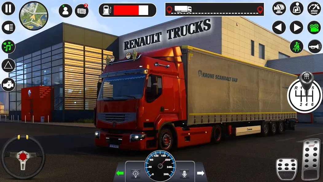 Euro Cargo Truck Simulator 3D  [МОД Много монет] Screenshot 3