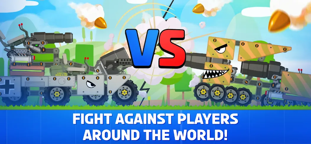 Super Tank Rumble  [МОД Бесконечные монеты] Screenshot 2