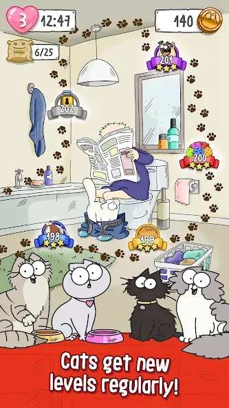 Simon’s Cat Crunch Time  [МОД Бесконечные деньги] Screenshot 3