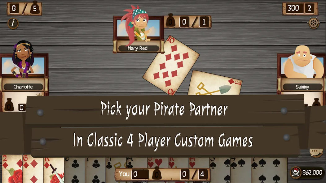 Spades Cutthroat Pirates (Спейдс Каттхроат Пирейтс)  [МОД Много монет] Screenshot 4