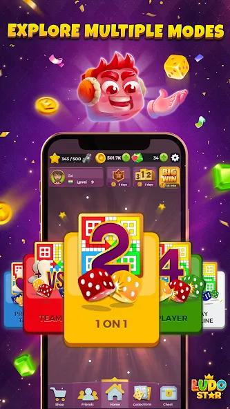 Ludo STAR: Online Dice Game (Лудо СТАР)  [МОД Menu] Screenshot 5