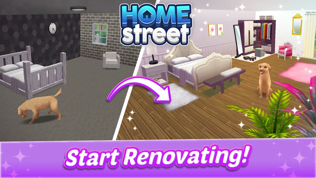 Home Street - Dream House Sim  [МОД Mega Pack] Screenshot 2