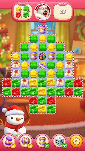 Sweet Candy Match: Puzzle Game (Свит Кэнди Матч)  [МОД Menu] Screenshot 1