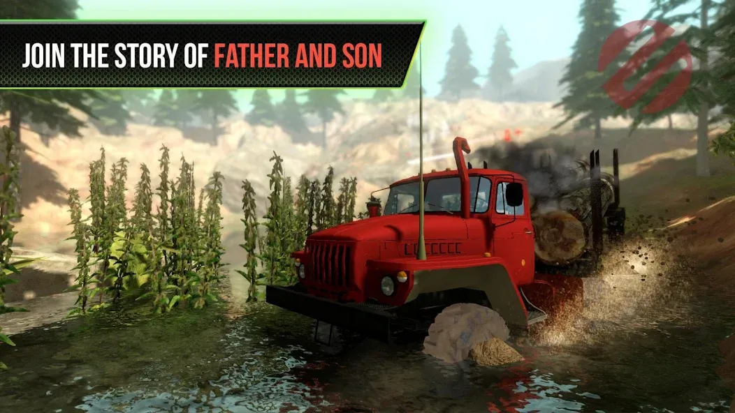 Truck Simulator OffRoad 4  [МОД Menu] Screenshot 1