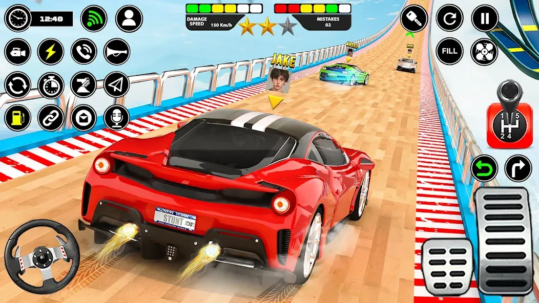 Crazy Ramp Car Stunt Master 3D (Крэйзи Рэмп Кар Стант Мастер 3Д)  [МОД Меню] Screenshot 4