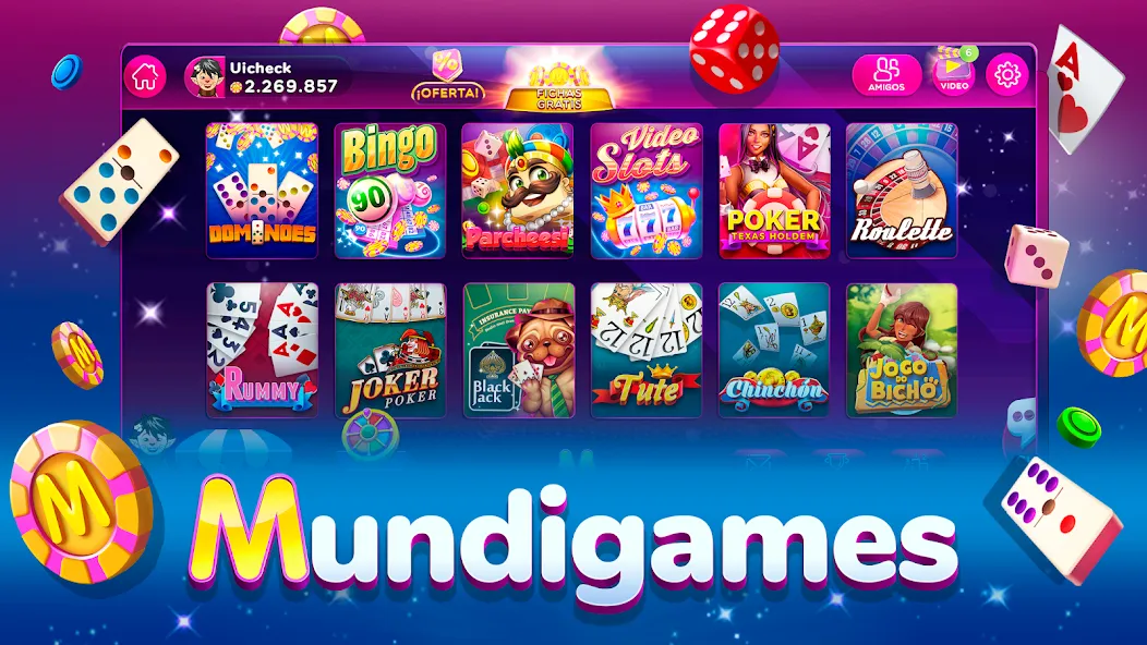 MundiGames: Bingo Slots Casino (Мундийуэгос)  [МОД Много монет] Screenshot 1