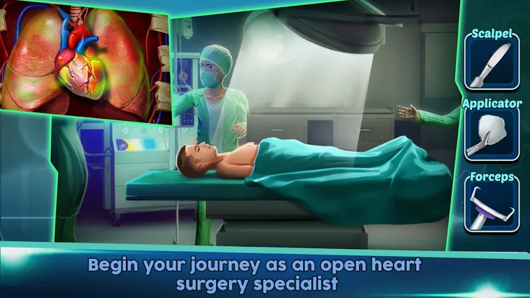 Surgery Doctor Simulator Games  [МОД Много денег] Screenshot 1