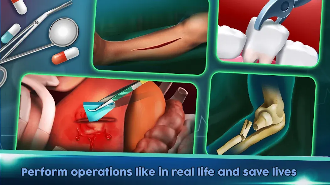 Surgery Doctor Simulator Games  [МОД Много денег] Screenshot 5