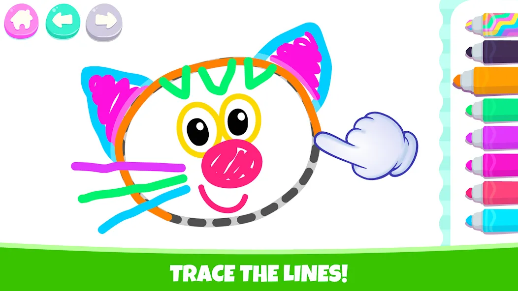 Drawing for kids! Toddler draw  [МОД Много монет] Screenshot 2