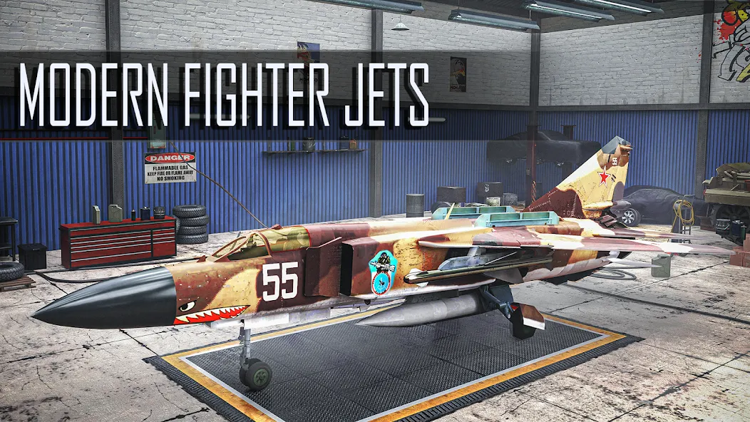 Jet Fighter: Sky Combat 3D (Джет Файтер)  [МОД Unlimited Money] Screenshot 3