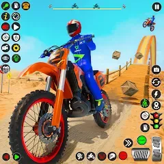 Взломанная Bike Stunt Games Stunt Bike 3D (Байк стант рэмп игра Байк Джамп)  [МОД Много монет] - стабильная версия apk на Андроид