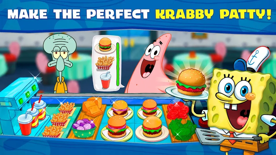 SpongeBob: Krusty Cook-Off  [МОД Unlocked] Screenshot 2